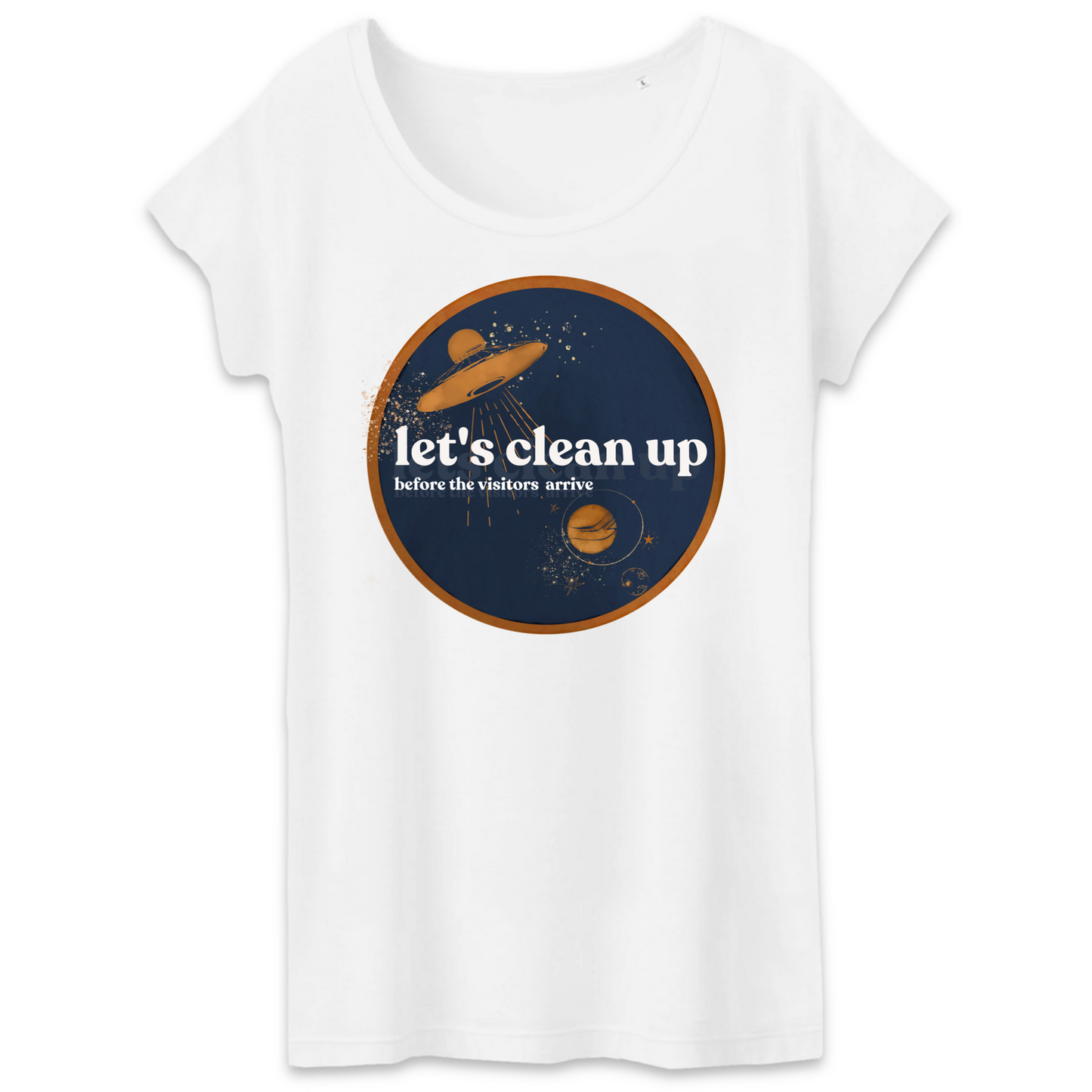 Let's Clean Up Circle Women's Organic Cotton Tee