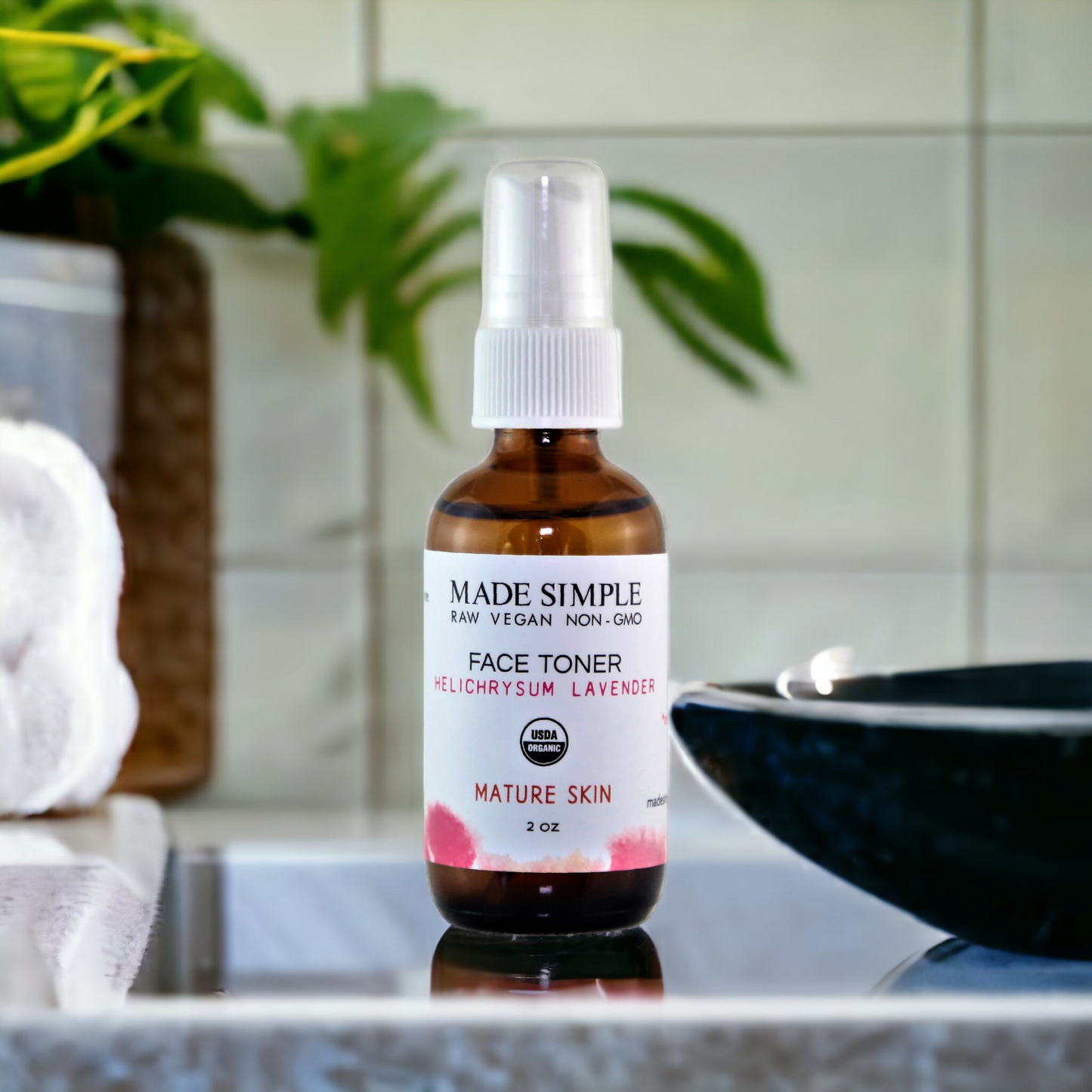 Helichrysum Lavender Face Toner - Certified Organic & Vegan