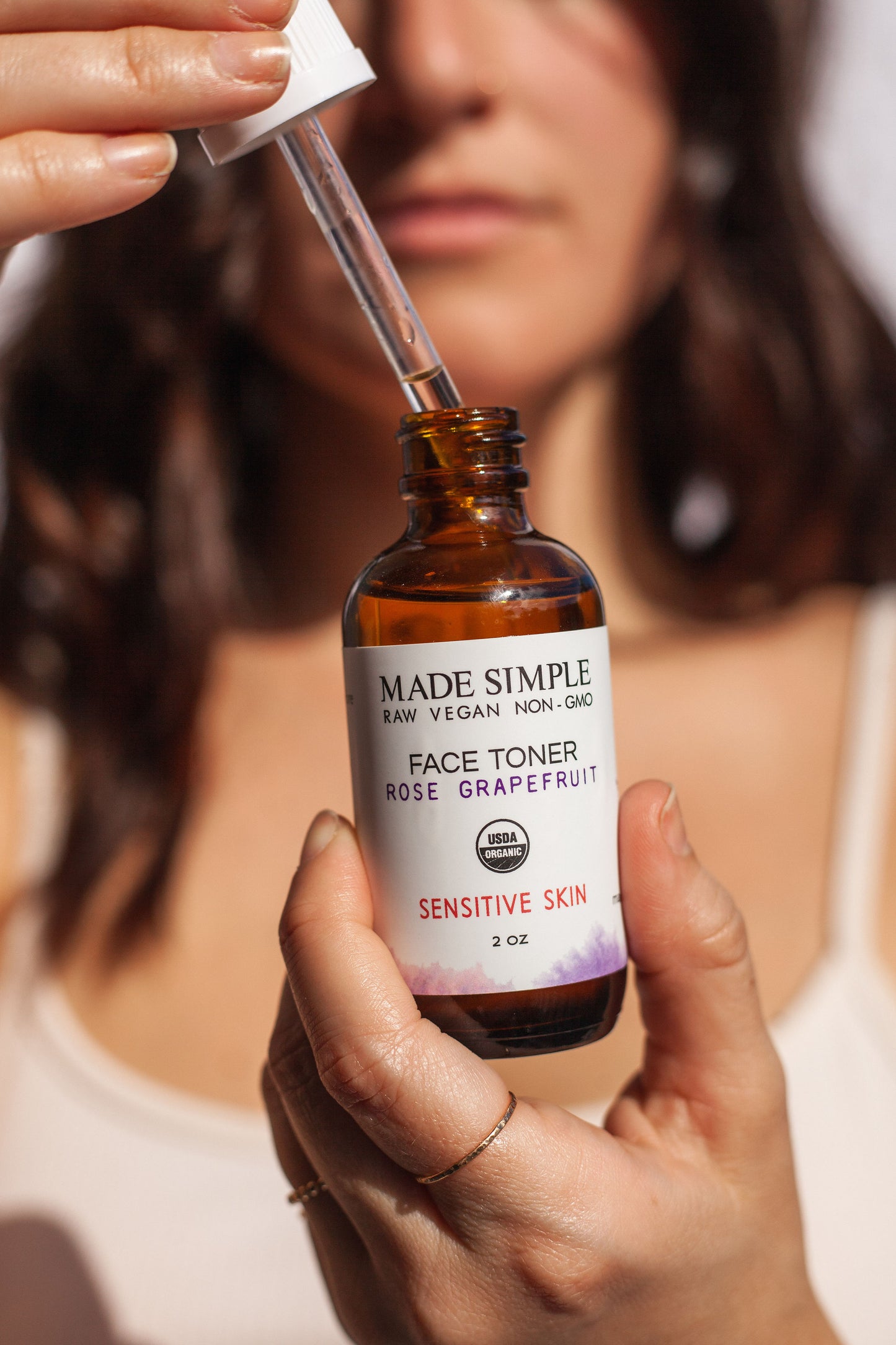 Rose Grapefruit Face Toner - Certified Organic & Vegan