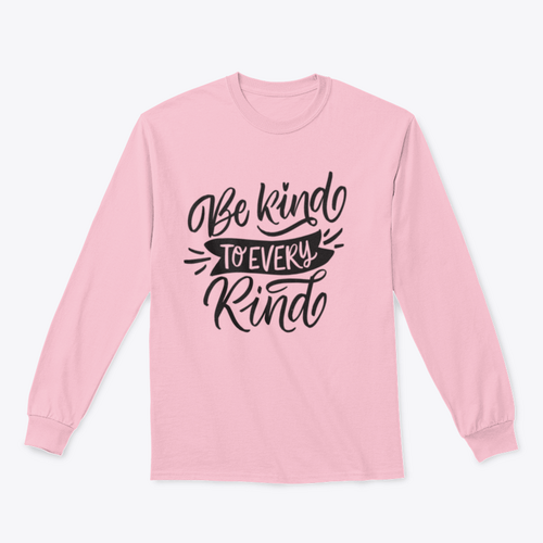 Vegan Lettering Quotes "Be Kind To Every Kind" For T-Shirt Print
