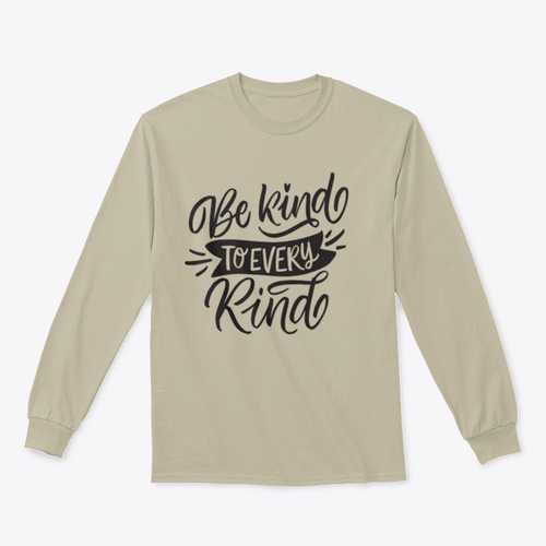 Vegan Lettering Quotes "Be Kind To Every Kind" For T-Shirt Print