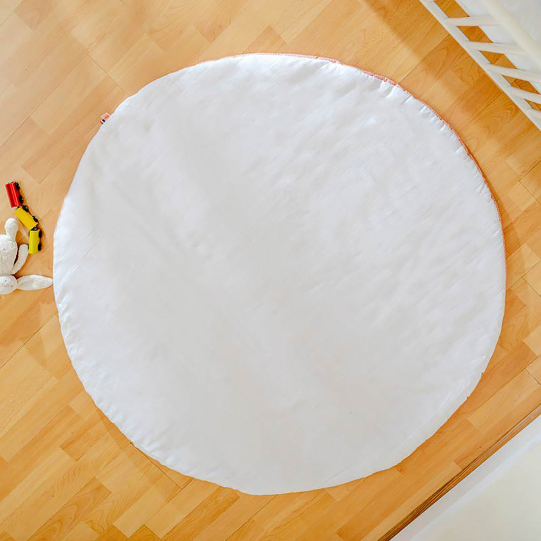 Organic Cotton Activity Mat Havane - White