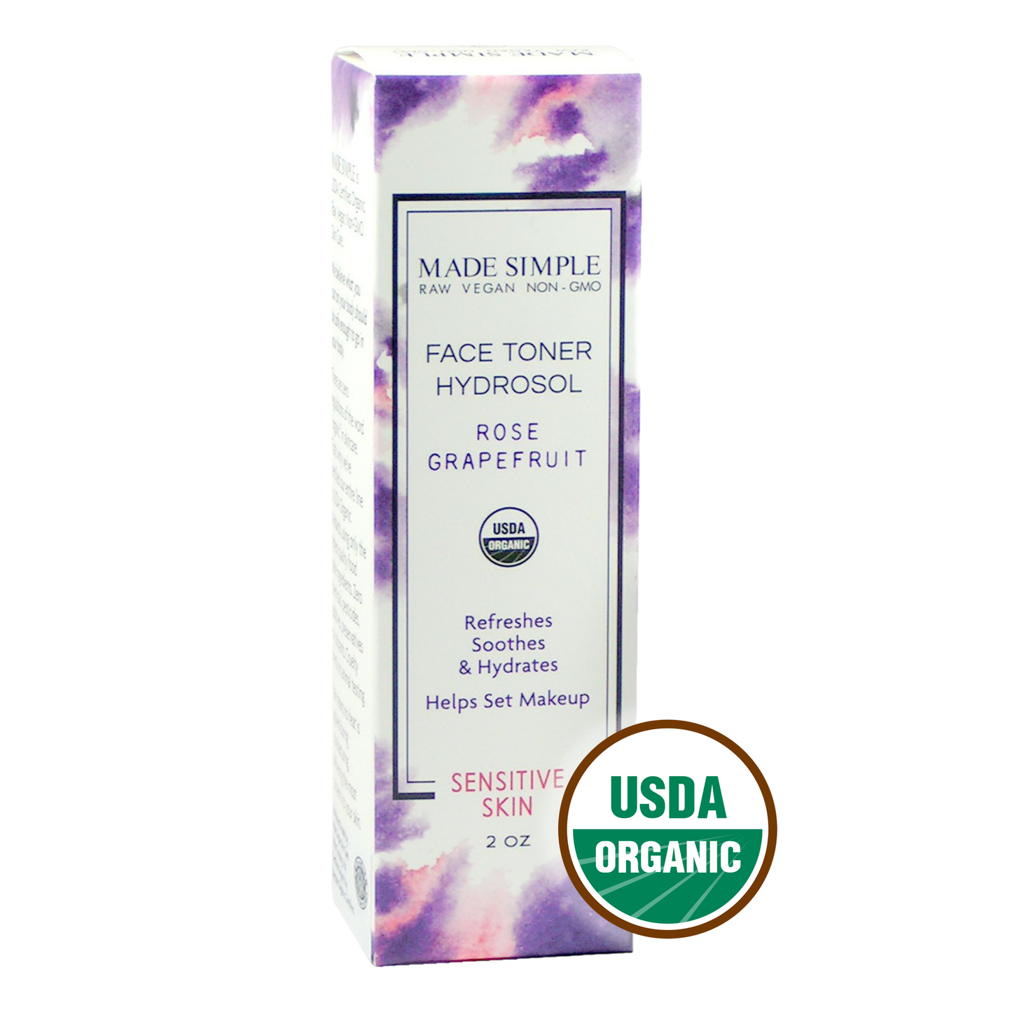 Rose Grapefruit Face Toner - Certified Organic & Vegan