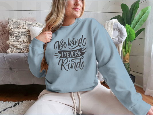 Vegan Lettering Quotes "Be Kind To Every Kind" For T-Shirt Print