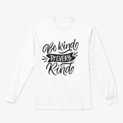 Vegan Lettering Quotes "Be Kind To Every Kind" For T-Shirt Print